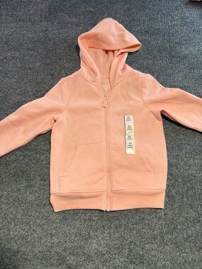 Cat & Jack Peach Zip-Up Hooded Sweatshirt